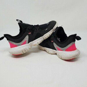 5.5Y  7 WOMEN'S NIKE FREE RN 5.0 PINK BLACK AR4143-002 RUNNING SNEAKERS CASUAL